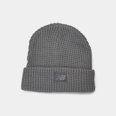 New Balance Waffle Beanie Hat In Slate