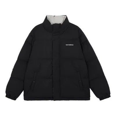 New Balance Warm And Windproof Sports Down Jacket 'black Grey'