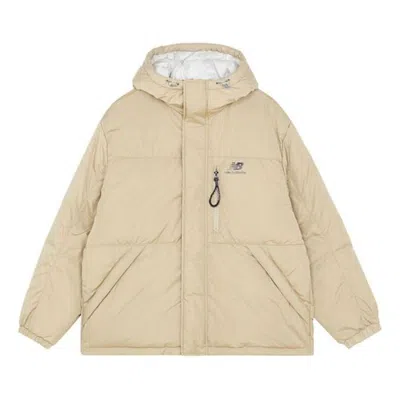 New Balance Warm Down Jacket 'beige White' In Neutral