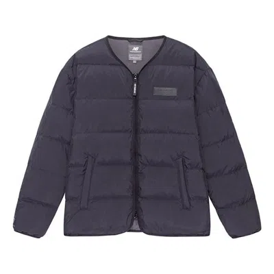 New Balance Warm Down Jacket 'black' In Blue