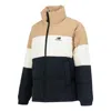 New Balance Warm Down Jacket 'black White Tan' In Blue