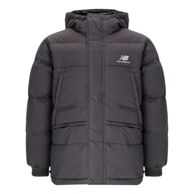 New Balance Warm Down Jacket 'grey' In Brown