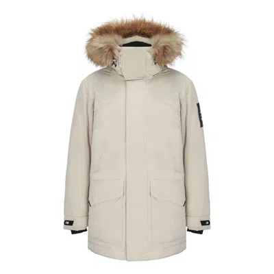New Balance Warm Hooded Down Jacket 'white' In Neutral