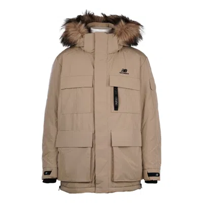 New Balance Warm Long Down Jacket 'brown'