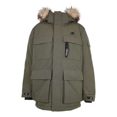 New Balance Warm Long Down Jacket 'military Green'