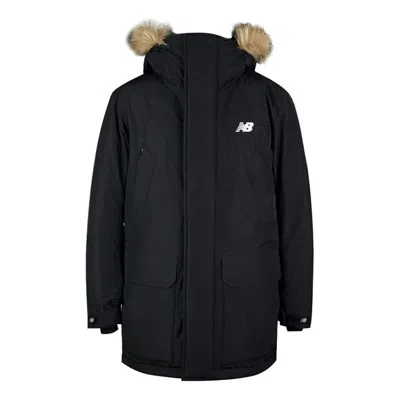 New Balance Warm Winter Down Jacket 'black Brown'