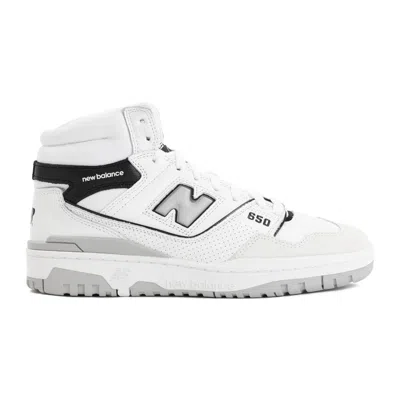 New Balance White And Black Leather 650 Sneakers