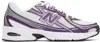 New Balance White & Purple 740 Sneakers In Concord Grape