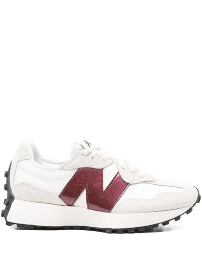 New Balance Sneakers '327' Bianche E Rosse  In White