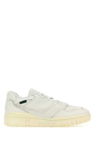 NEW BALANCE WHITE LEATHER 550 SNEAKERS