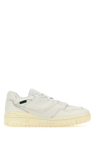 NEW BALANCE WHITE LEATHER 550 SNEAKERS