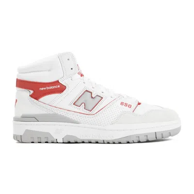 New Balance White Leather 650 Sneakers