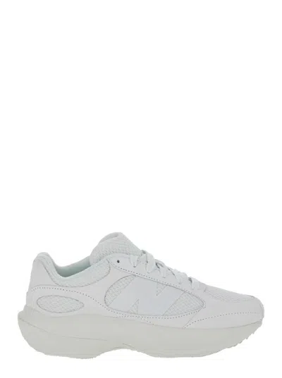 New Balance White Low Top Sneakers With Logo Detail In Suede And Tech Fabric Man