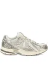 New Balance White Mesh U1906 Sneakers With Silver Accents In Gray