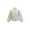 New Balance White Recycled Polyester Shell Jacket In White