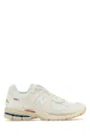 New Balance White Suede And Mesh 2002r Sneakers In Neutral