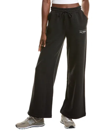 New Balance Wide Leg Pant In Black