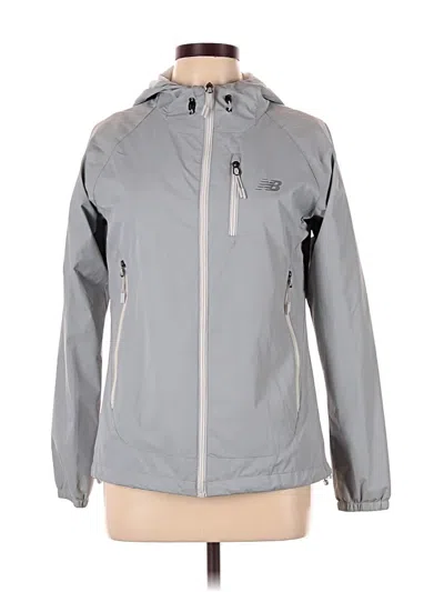 Pre-owned New Balance Windbreaker Jacket In Gray