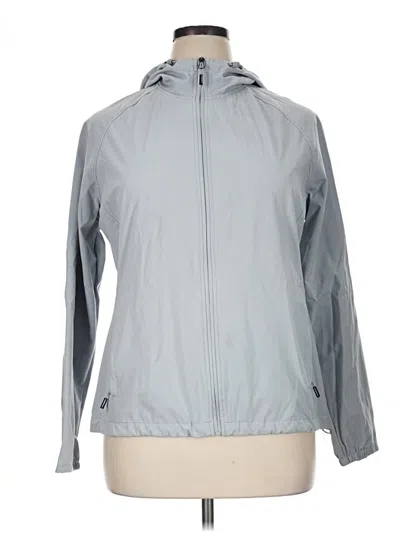 Pre-owned New Balance Windbreaker Jacket In Gray