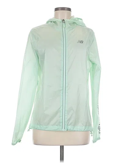 Pre-owned New Balance Windbreaker Jacket In Green