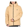 New Balance Windproof Hooded Down Jacket 'khaki' In Neutral