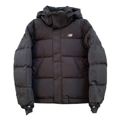 New Balance Windproof Warm Hooded Down Jacket 'black'