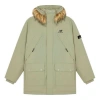 New Balance Winter Long Down Jacket 'lime Green Brown' In Green