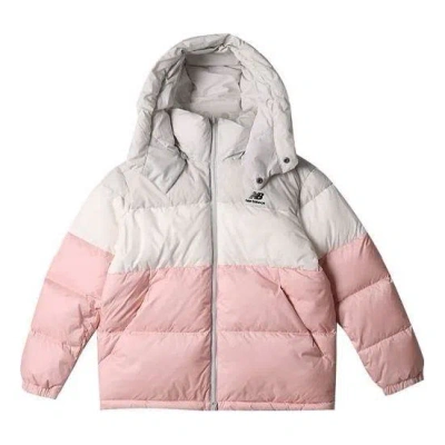 New Balance Winter Warm Puffer Jacket 'white Pink'