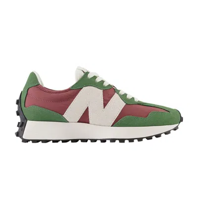 Pre-owned New Balance Wmns 327 'nori Washed Burgundy' In Green
