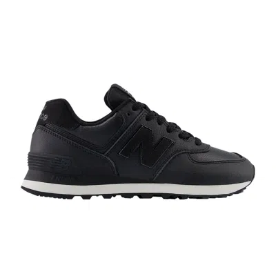 Pre-owned New Balance Wmns 574 'black White'