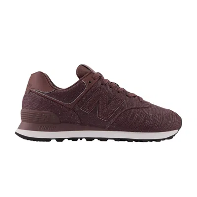 Pre-owned New Balance Wmns 574 'burgundy Bone Reptile' In Red