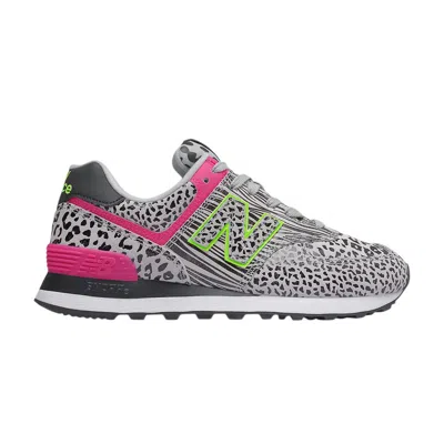 Pre-owned New Balance Wmns 574 'cheetah Print - Black Grey' | Women's Size 9