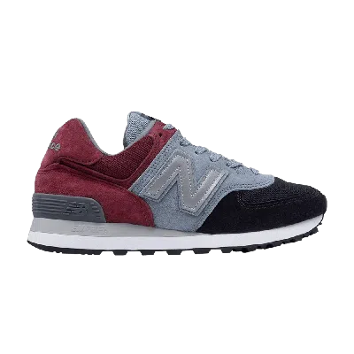 Pre-owned New Balance Wmns 574 Classic Made In Usa 'sax Wine' In Red