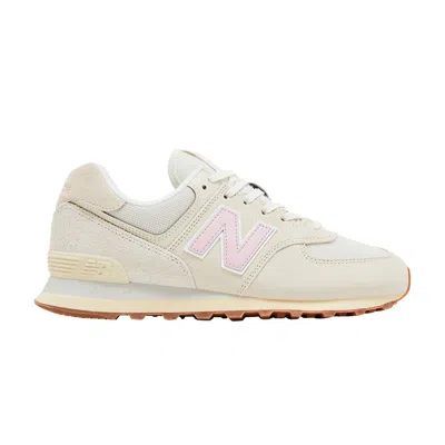 Pre-owned New Balance Wmns 574 'linen Century Pink Gum' | Cream | Women's Size 9.5