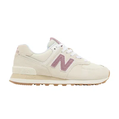 Pre-owned New Balance Wmns 574 'linen Rosewood' In Cream