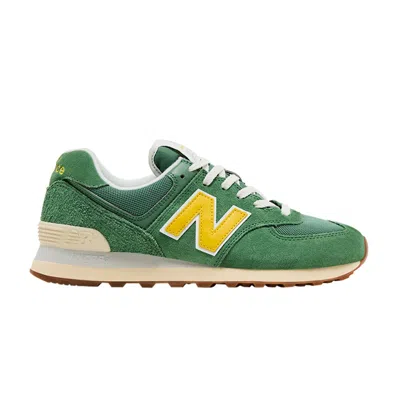 Pre-owned New Balance Wmns 574 'mallard Green Yellow'