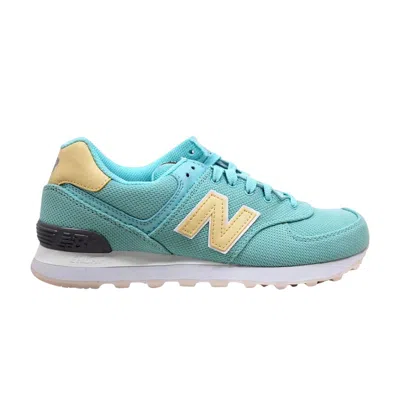 Pre-owned New Balance Wmns 574 'miami Palms' In Blue