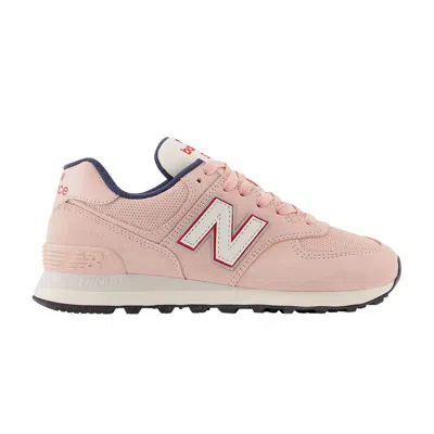 Pre-owned New Balance Wmns 574 'pink Red Blue'