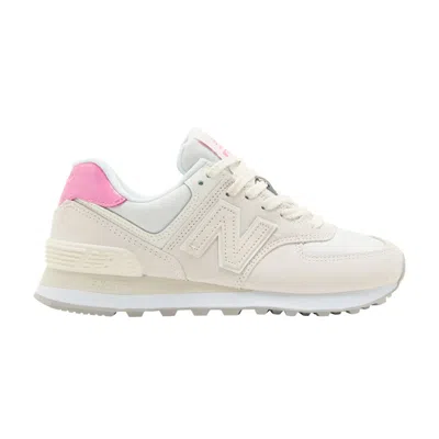 Pre-owned New Balance Wmns 574 'sea Salt Real Pink' In Cream