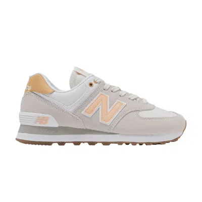 Pre-owned New Balance Wmns 574 'timberwolf Alpha Orange' | Grey | Women's Size 9.5