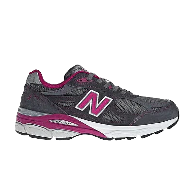 Pre-owned New Balance Wmns 990v3 Made In Usa 'breast Cancer Awareness' In Grey
