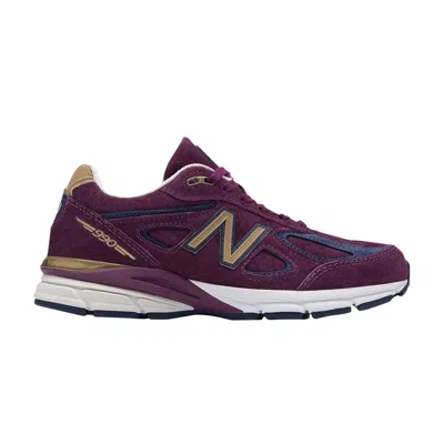 Pre-owned New Balance Wmns 990v4 Made In Usa 'deep Claret' In Purple