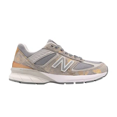 Pre-owned New Balance Wmns 990v5 Made In Usa 'moonbeam Silver' In Grey