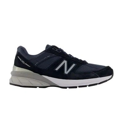 Pre-owned New Balance Wmns 990v5 Made In Usa 'navy Silver' In Blue