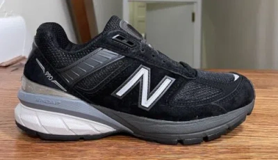 Pre-owned New Balance Wmns 990v5 Made In Usa Wide 'black Grey' W990bk5 2a Narrow Women's Size 5 In Gray