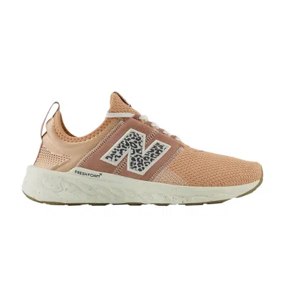 Pre-owned New Balance Wmns Fresh Foam X Cruz V3 'artisan - Light Sparrow Leopard' | Copper | Women's Size 8 In Brown