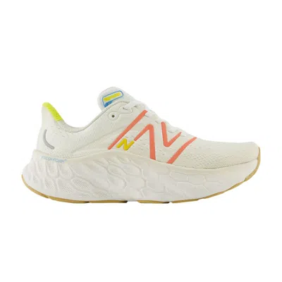 Pre-owned New Balance Wmns Fresh Foam X More V4 Wide 'sea Salt Gulf Red' In Cream