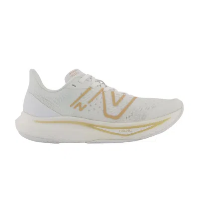 Pre-owned New Balance Wmns Fuelcell Rebel V3 'white Gold Metallic'