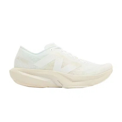 Pre-owned New Balance Wmns Fuelcell Rebel V4 'white Linen' In Cream