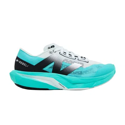 Pre-owned New Balance Wmns Fuelcell Rebel V4 Wide 'cyber Jade' | Teal | Women's Size 12 In Blue